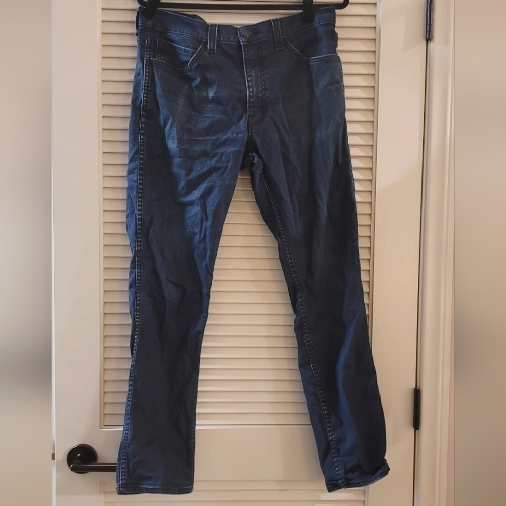 Levi Strauss & Co - Faded Blue Denim Straight Fit Jeans